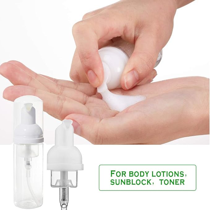 12 Pcs Empty Bottle Travel Soap Bottle | Plastic Foam Dispenser Bottle | Mini - Image 5