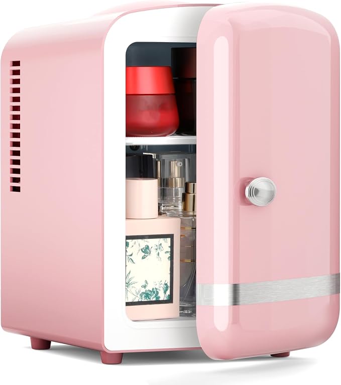 Xbeauty Retro Mini Fridge, Compact Refrigerator by Xbeauty