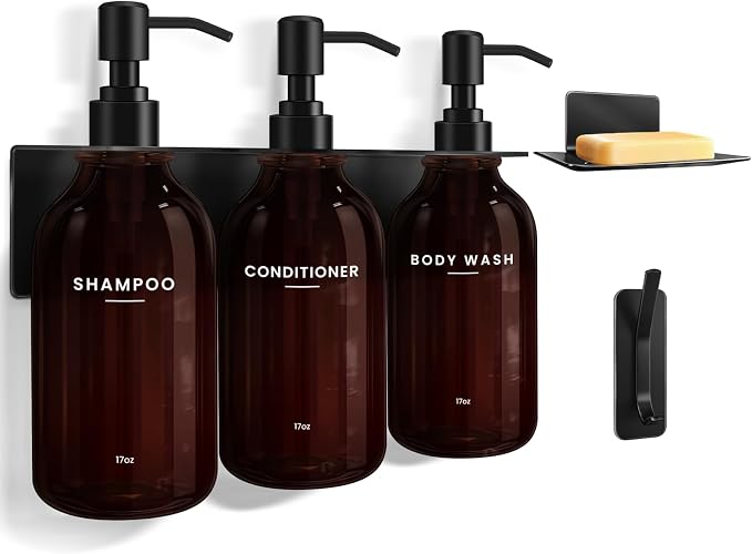 KLL Shampoo and Conditioner Dispenser by HomeKitchenDecorCollection