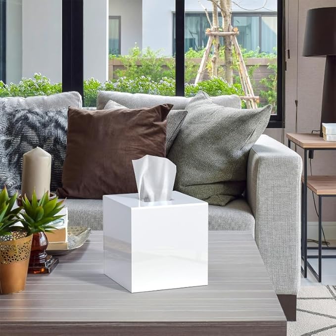 Acrylic Tissue Box Cover, Facial Napkin Dispenser - Image 4