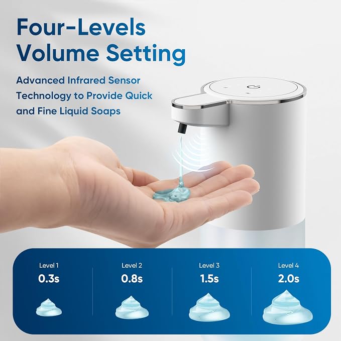 Automatic Liquid Soap Dispenser Touchless – 400ml Hand Soap Liquid Dispenser - Image 6