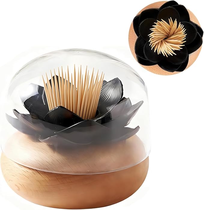 Qtips Holder Black Cotton Toothpick Holders Q-Tips Holder Black Bathroom by Unknown