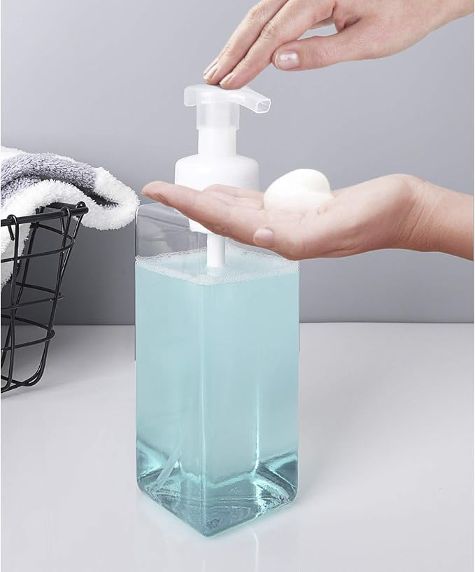UUJOLY Foaming Soap Dispenser 650ml Refillable Plastic Pump Bottle - Image 3