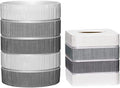 Zahari Home 2pc Modern Line Stylish Bath Accessories Set Waste Basket & Square by ZahariHome
