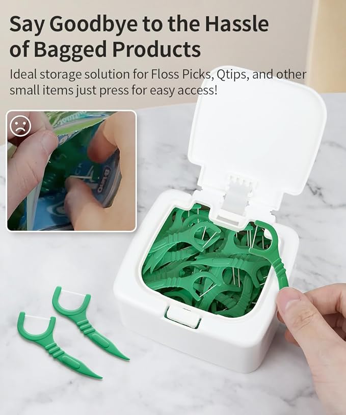 2-Pack Floss Pick Holder and Qtip Holder - Image 4