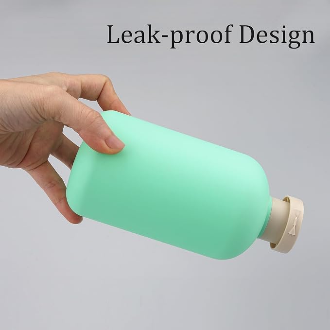 Shampoo and Conditioner Bottles 16.9oz 2 Pack Travel Bottles - Image 4