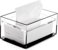 SANRUI Clear Acrylic Facial Tissue Box Cover Holder by SANRUI
