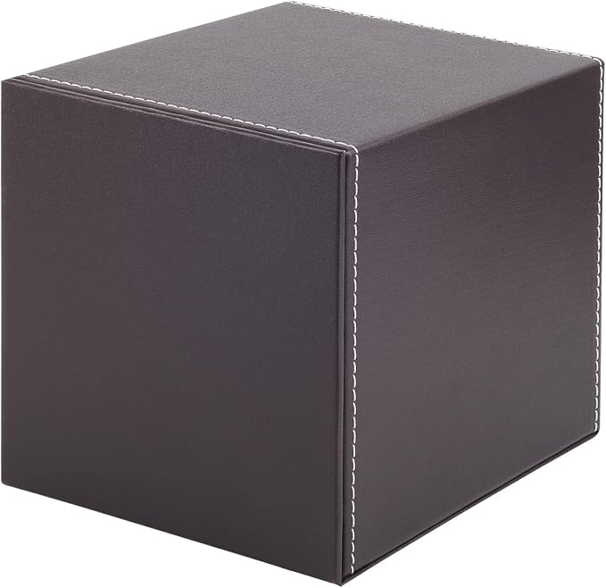 Stylish PU Leather Tissue Box Holder, Square Napkin Holder Pumping Paper Case - Image 2