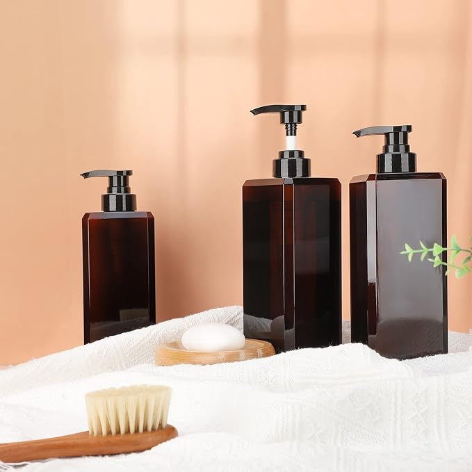 Suream 27oz Bathroom Countertop Soap Dispensers, Plastic Lotion Dispenser - Image 7