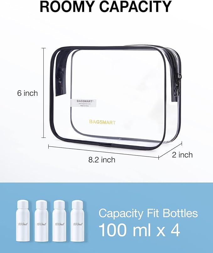 BAGSMART Clear Toiletry Bag - Image 2
