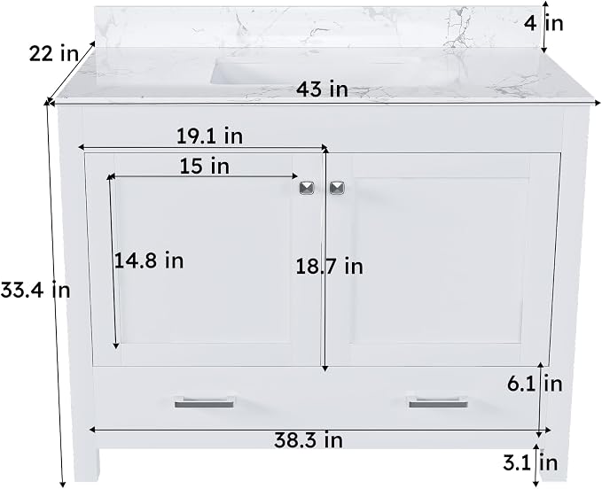 Montary 42" Bathroom Vanity - Image 7