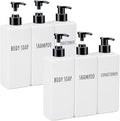 Segbeauty 16.9oz Shampoo and Conditioner Dispenser, 500ml Plastic Square Soap by Segbeauty