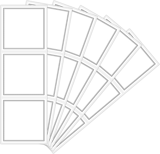 Segbeauty 18pcs Blank Waterproof Labels, 2.5in White Soap Dispenser Stickers by Segbeauty