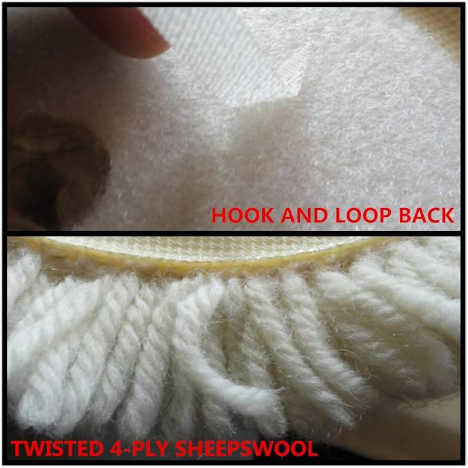 Wool Buffing Pad, Buffing & Cutting, 100% Twisted 4-ply Sheepswool Material - Image 4