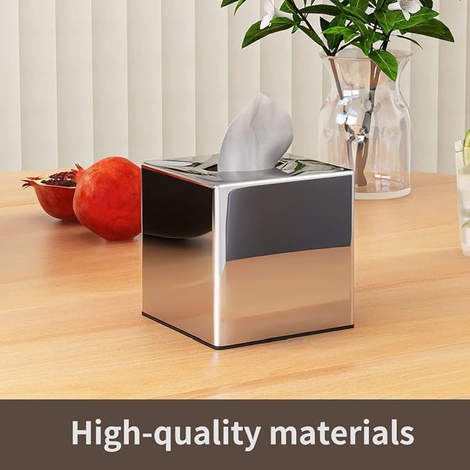 Tissue Box Cover, Square Facial Tissue Holder Storage - Image 7