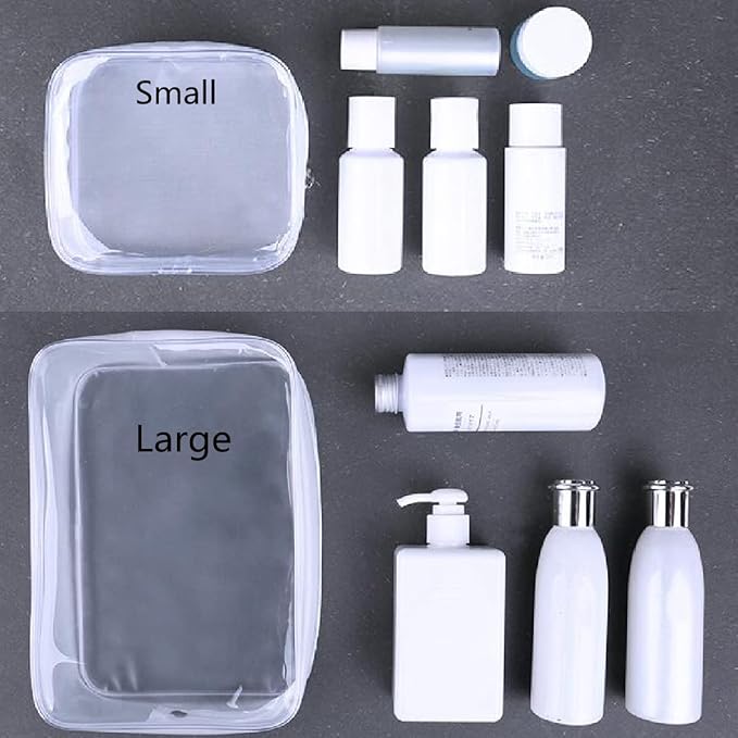 6 Pack Clear Toiletry Carry Pouch - Image 6