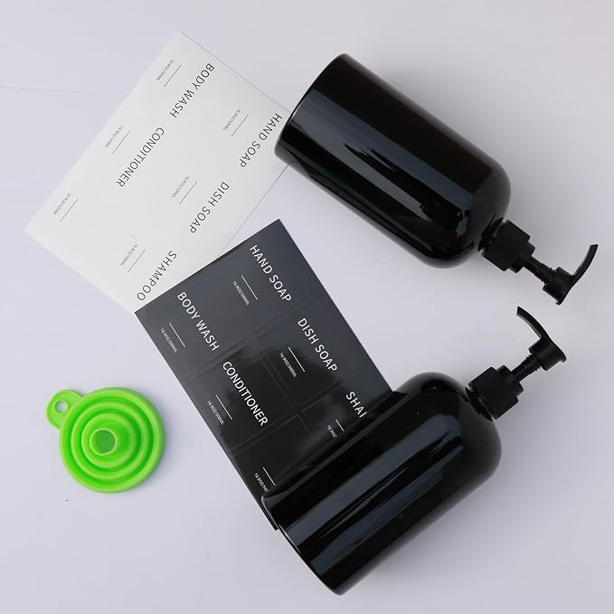 Soap Dispenser with Waterproof Labels, Thickened Plastic Hand Soap Dispenser - Image 7