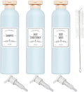 Qeuly Squeeze Bottles with Pump Dispenser and Flip Cap, 8.8 oz Refillable by Qeuly