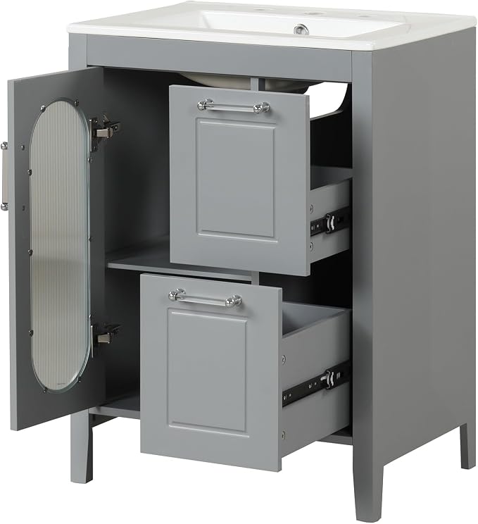 Harper & Bright Designs 24" Bathroom Vanity - Image 9