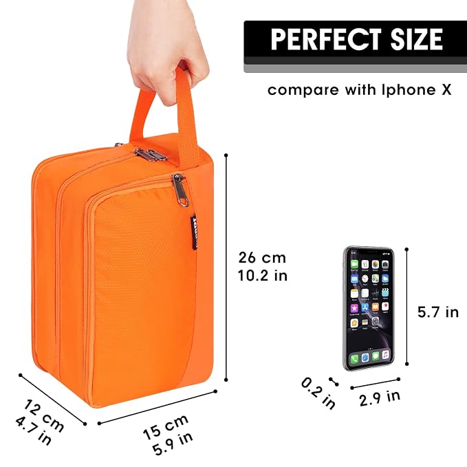 Toiletry Bag for Men Hanging Dopp Kit Water Resistant Shaving Bag Small - Image 2