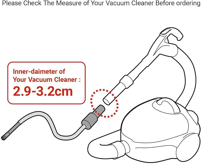EZ SPARES 7PCS Micro Vacuum Attachment, 7 Piece Universal Vacuum Cleaner - Image 6