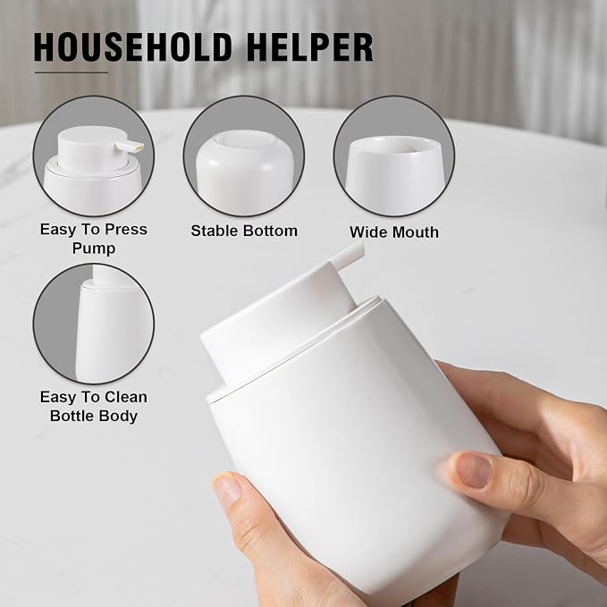 Soap Dispenser, Ceramic Foaming Soap Dispenser - Image 2