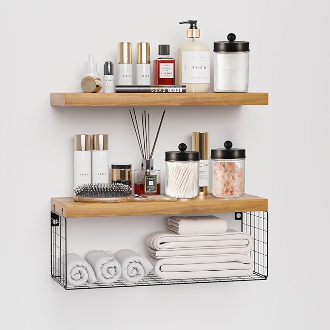 Apothecary Jar Canisters Bathroom Vanity Organizer - Image 4