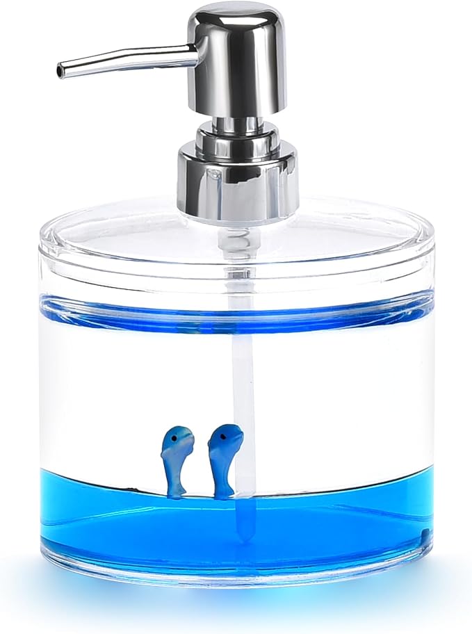 Locco Decor 5 Piece Acrylic Liquid 3D Floating Motion Bathroom Vanity Accessory - Image 3