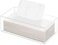 Clear Acrylic Tissue Box Holder, Rectangle Dispenser Tissue Box Cover by Phineoly