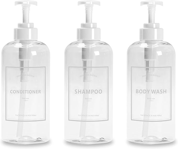 3pcs Refillable Shower Dispensers by YACEYACE