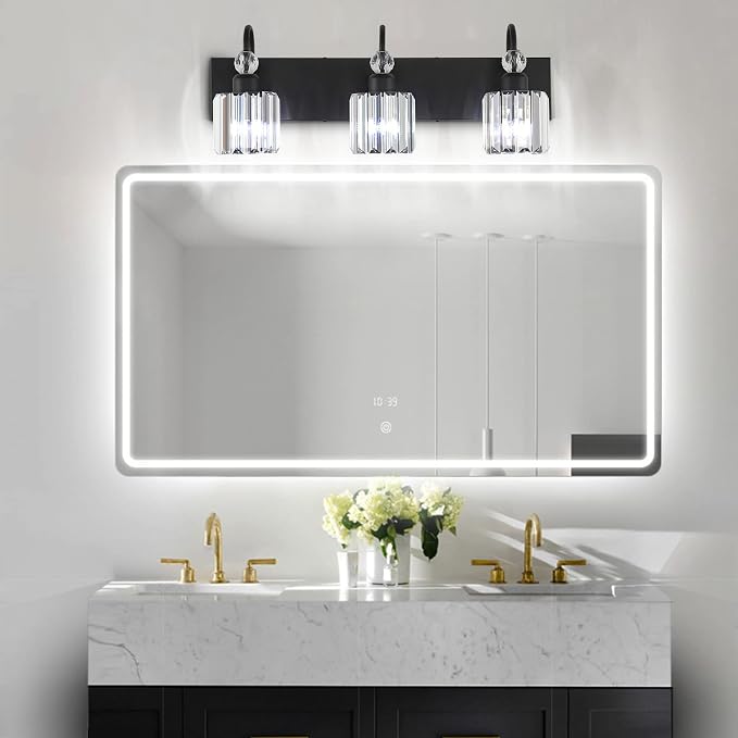 Ralbay Modern Crystal Vanity Light 3-Lights Modern Crystal Vanity Lights - Image 4