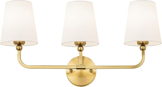 Bathroom Light Fixtures, Brushed Gold Vanity Lights by Metwet