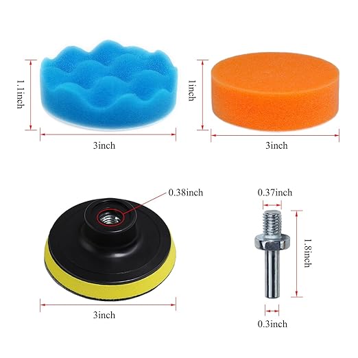 Car Foam Polishing Buffing Kit, Polishing Buffing Pads, Wool Pads, Polishing & - Image 5