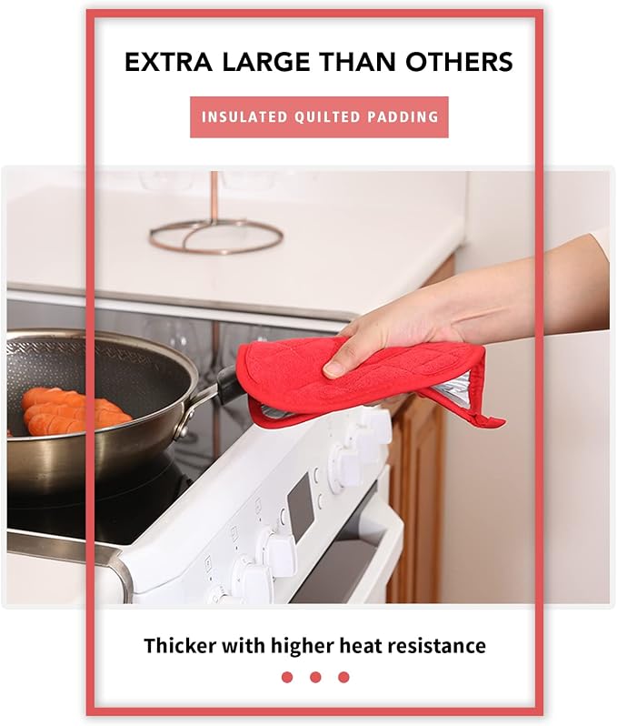Joyhalo 4 Pack Heat Resistant Pot Holders - Image 4