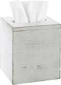 MyGift Vintage White Wood Tissue Box Cover Holder by MyGiftHome