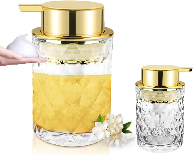 Glass Foaming Soap Dispenser Refillable Foaming Hand Soap Dispenser by Unknown