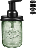 SheeChung Mason Jar Foaming Soap Dispenser, Stainless Steel Lid, BPA Free Pump by SheeChung