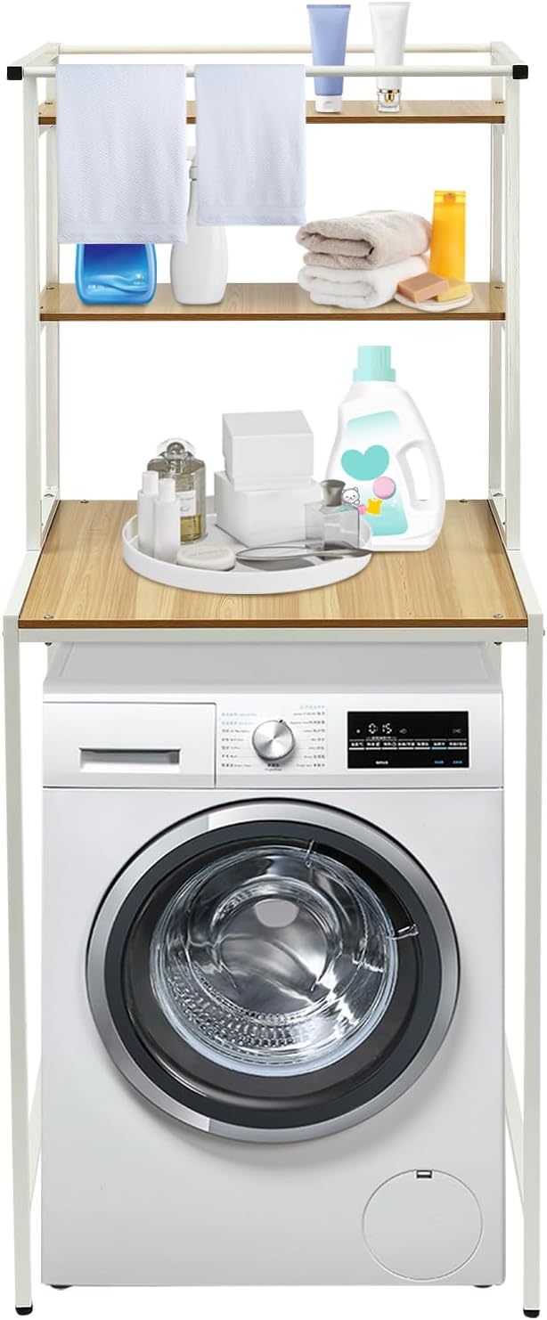 Washer and Dryer Storage Rack, 3 Tier Over The Washer and Dryer Storage Shelf by Unknown
