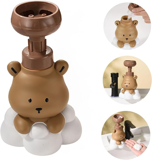 1 Pc Bear Paw Foam Soap Dispenser Cartoon Shaped Pump Bottle Refillable Hand by Unknown