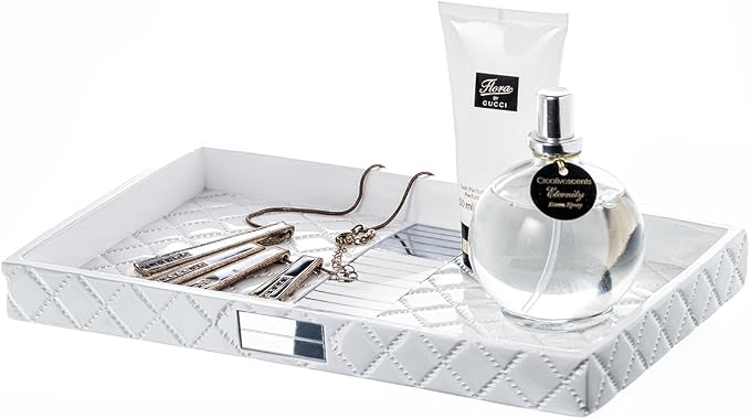 Creative Scents Quilted Mirror Vanity Trays by CreativeScents
