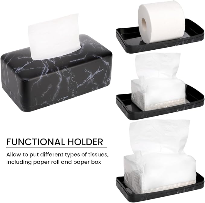 Tissue Box Holder, Rectangular Napkin Dispenser Box Cover, Restaurant - Image 3