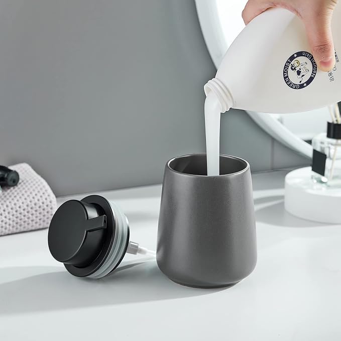 12Oz Grey Hand Soap Dispenser - Image 4