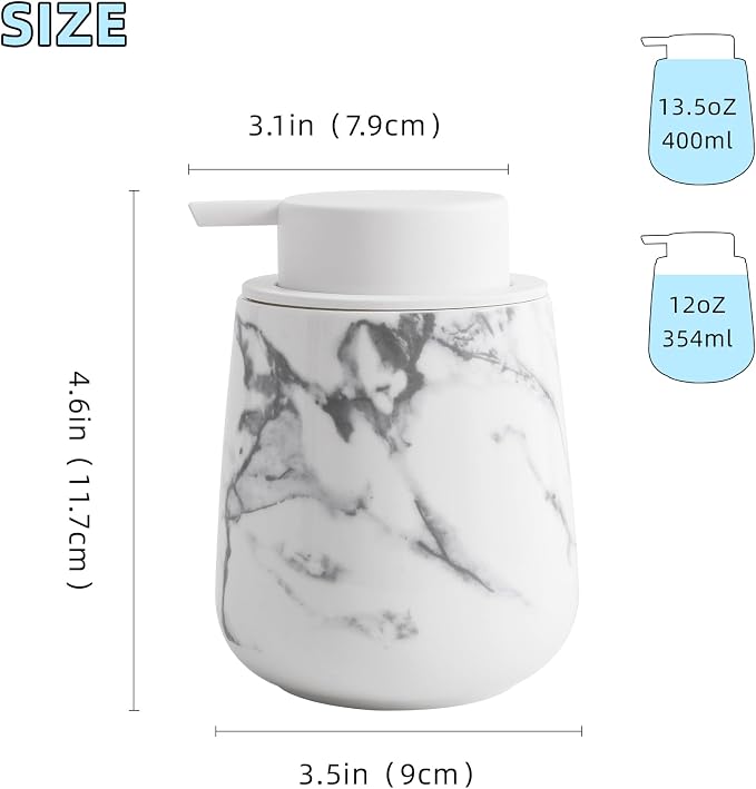 soap Dispenser Ceramic foaming soap Dispenser - Image 2