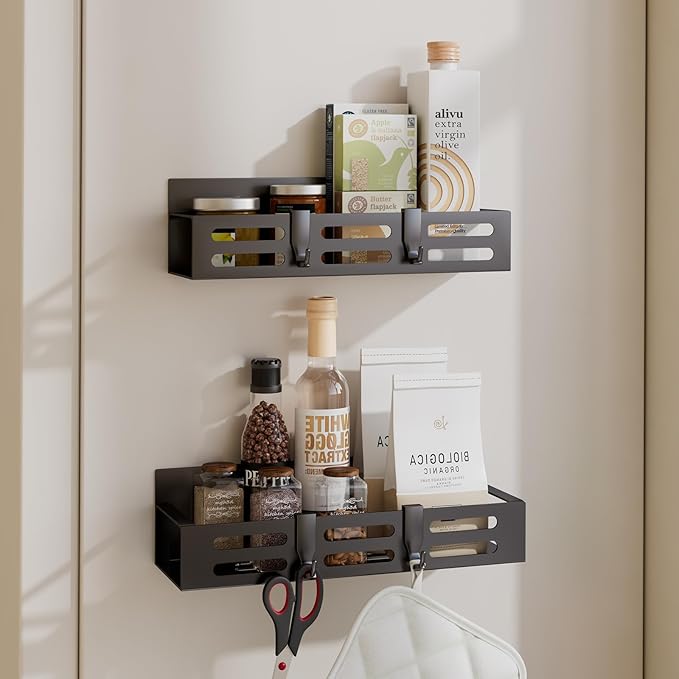 2 Pack Magnetic Spice Rack for Refrigerator, Organizadores de Cocina by Unknown