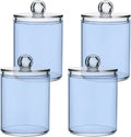 Light Steel Blue Qtip Holder Organizer Dispenser Cotton Swabs Cans Plastic Jars by SHJI