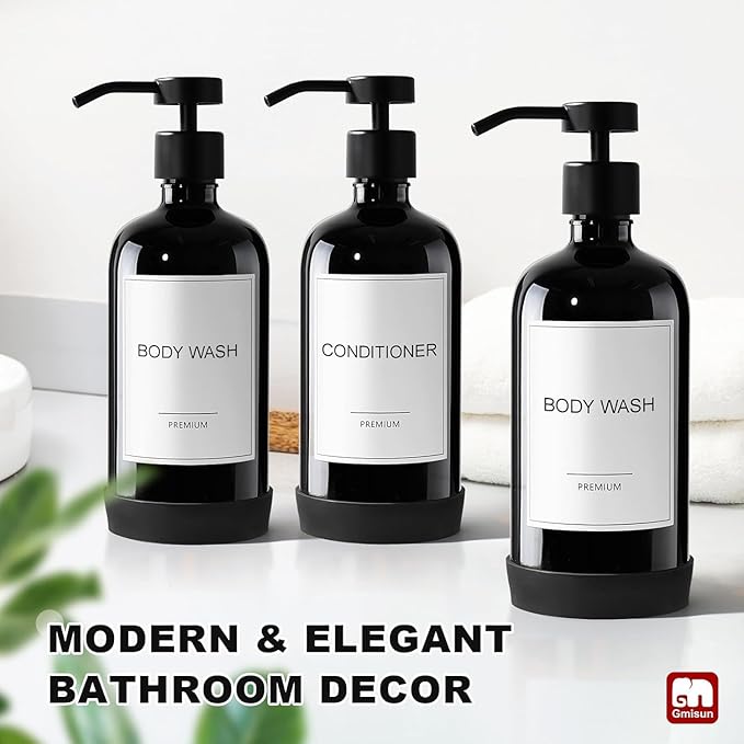 GMISUN Plastic Shampoo and Conditioner Dispenser - Image 7