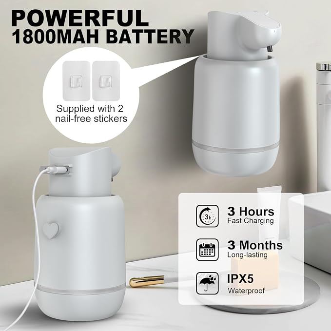 Automatic Foaming Soap Dispenser 15oz/420ml Foaming Hand Sanitizer Touchless - Image 4