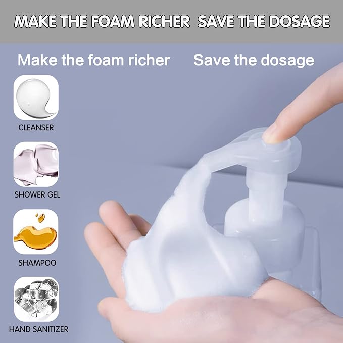 2 PCS-Foaming Soap Dispenser, Hand Soap Dispenser, Refillable Foam Liquid Hand - Image 2