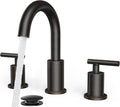 FORIOUS Oil Rubbed Bronze Bathroom Faucets 3 Hole, 8 in Widespread Bathroom by FORIOUS