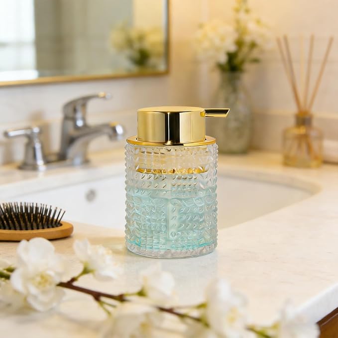 Glass Foaming Soap Dispenser, Foam Dispenser Bottle - Image 2